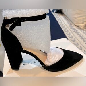 Alex Marie buckle block heel pump